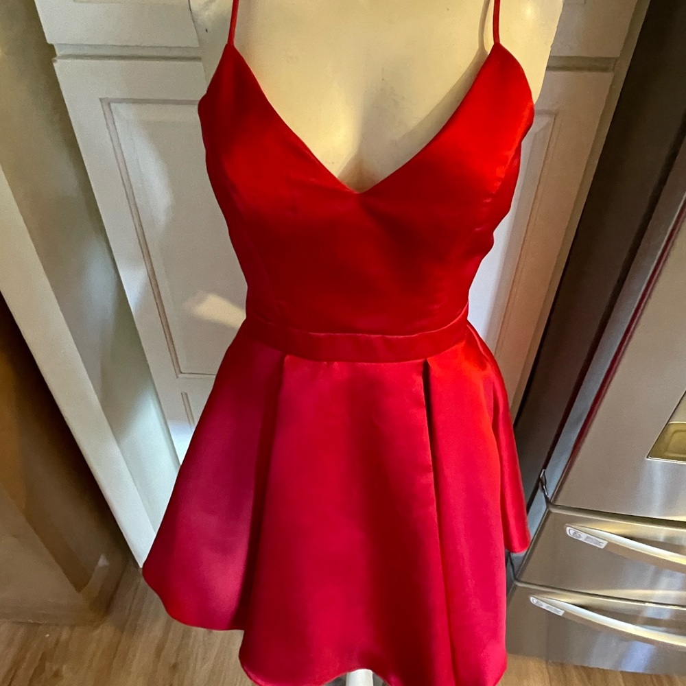 Beautiful red holiday dress size small.